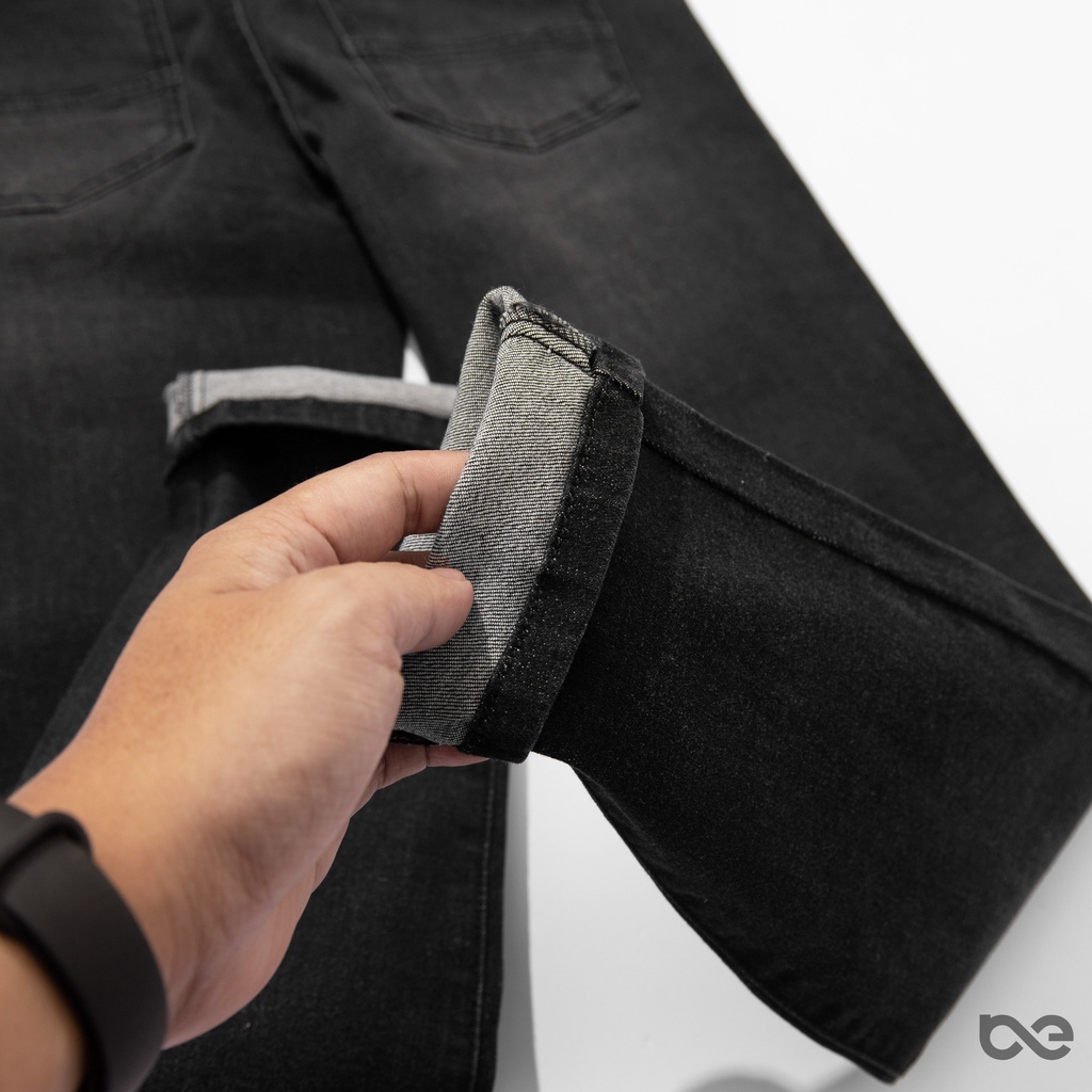 Quần jean nam Slim Jean màu đen co giãn, cao cấp, mềm mịn không ra màu BENTONI