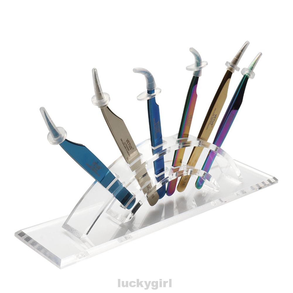 Bathroom Display Large Capacity Storage Transparent Tweezers Holder