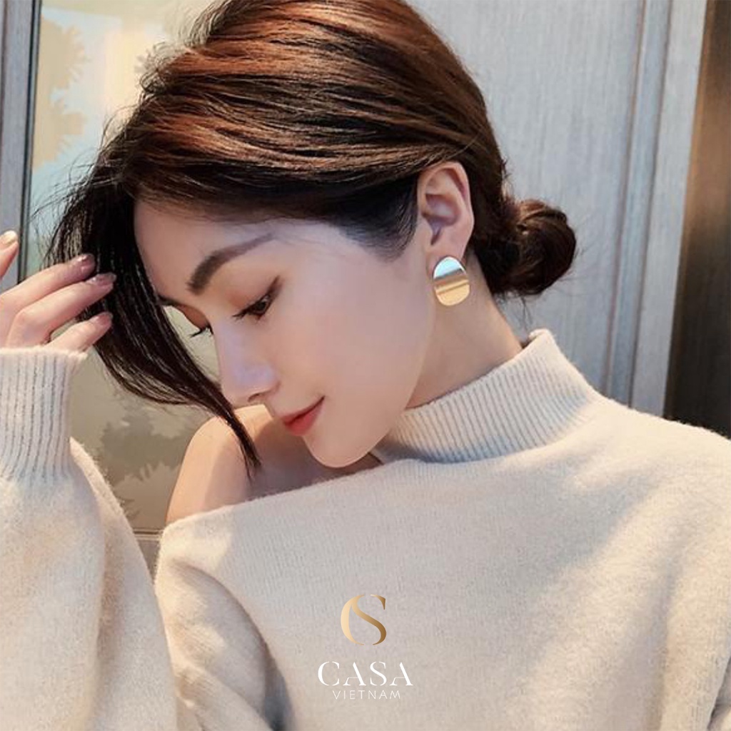 CASA Bông tai mạ vàng cho nữ CASAE027