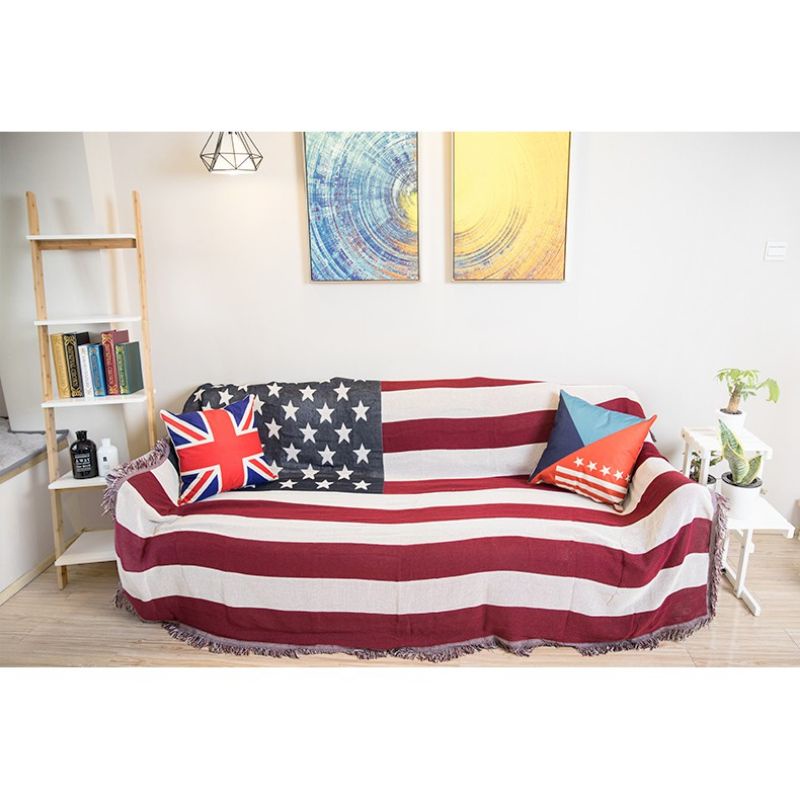 LD02 Thảm Decor họa tiết cờ Mỹ dùng trang trí nhà cửa