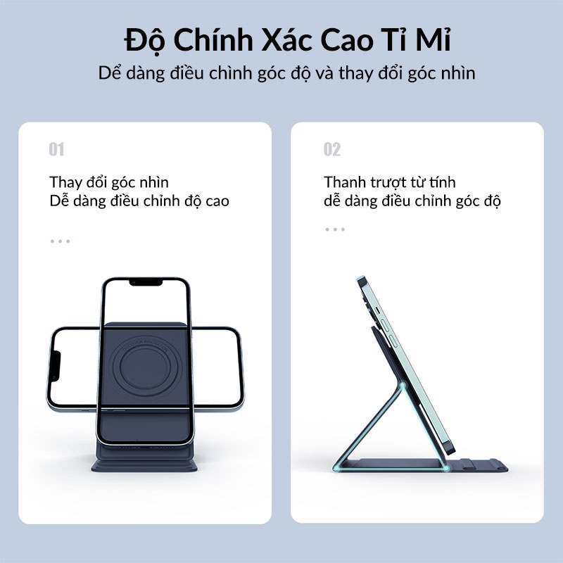 Giá Đỡ Điện Thoại NILLKIN SnapBase Magnetic Stand Hỗ Trợ MagSafe, Dễ Dàng Xếp Gọn, Thay Đổi Góc Độ Linh Hoạt