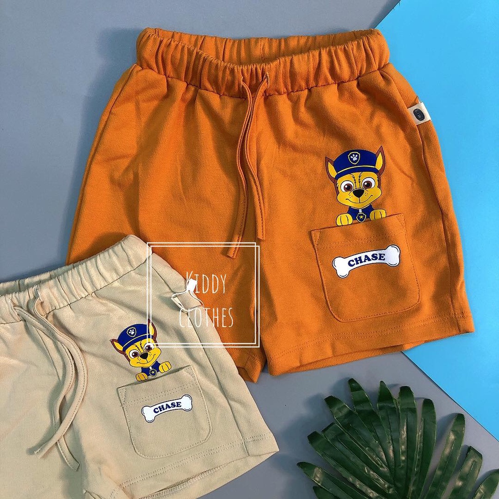 Quần thun cotton da cá bé trai hình in Pawpatrol chó cứu hộ bé nào cũng thích