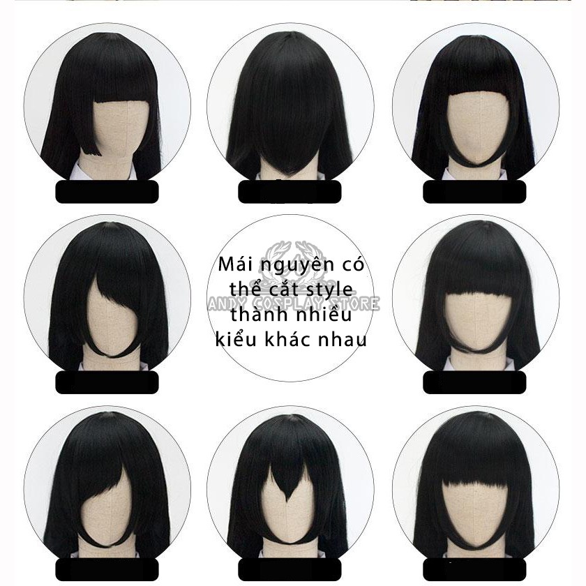 [CÓ SẴN] Tóc giả/ Wig cơ bản 100cm các màu