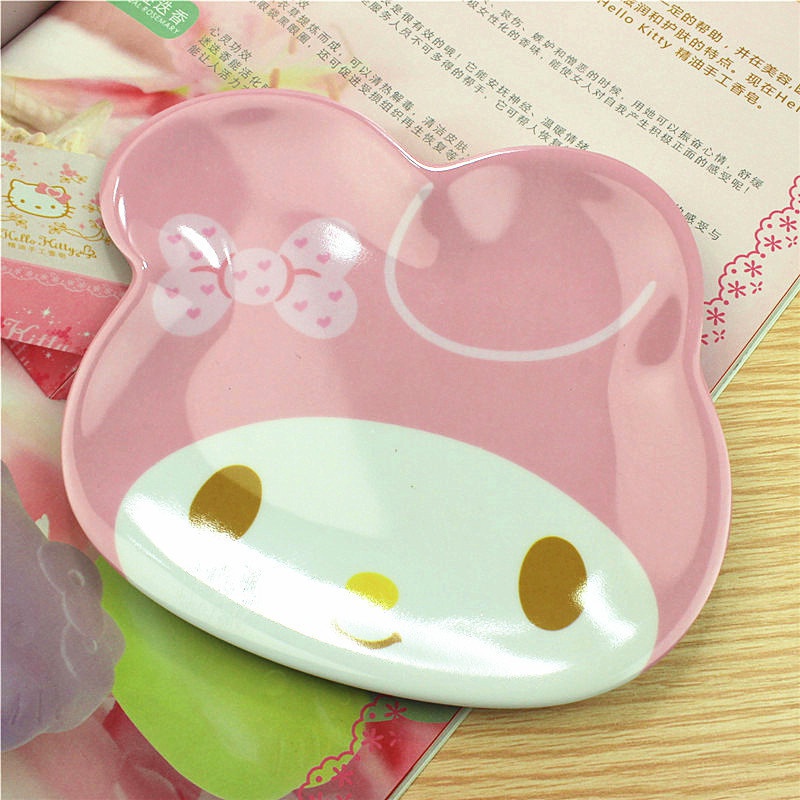 Đĩa Sứ Melamine In Họa Tiết Hoạt Hình Dễ Thương