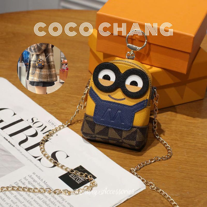 Túi xách nữ minion đeo chéo có hộp dễ thương hàng Quảng Châu - cocochang