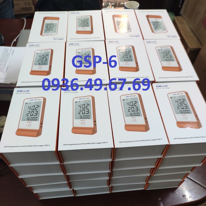 Nhiệt ẩm kế tự ghi Elitech GSP-6/RC4-HC/RC-5/RC-4 đã hiệu chuẩn