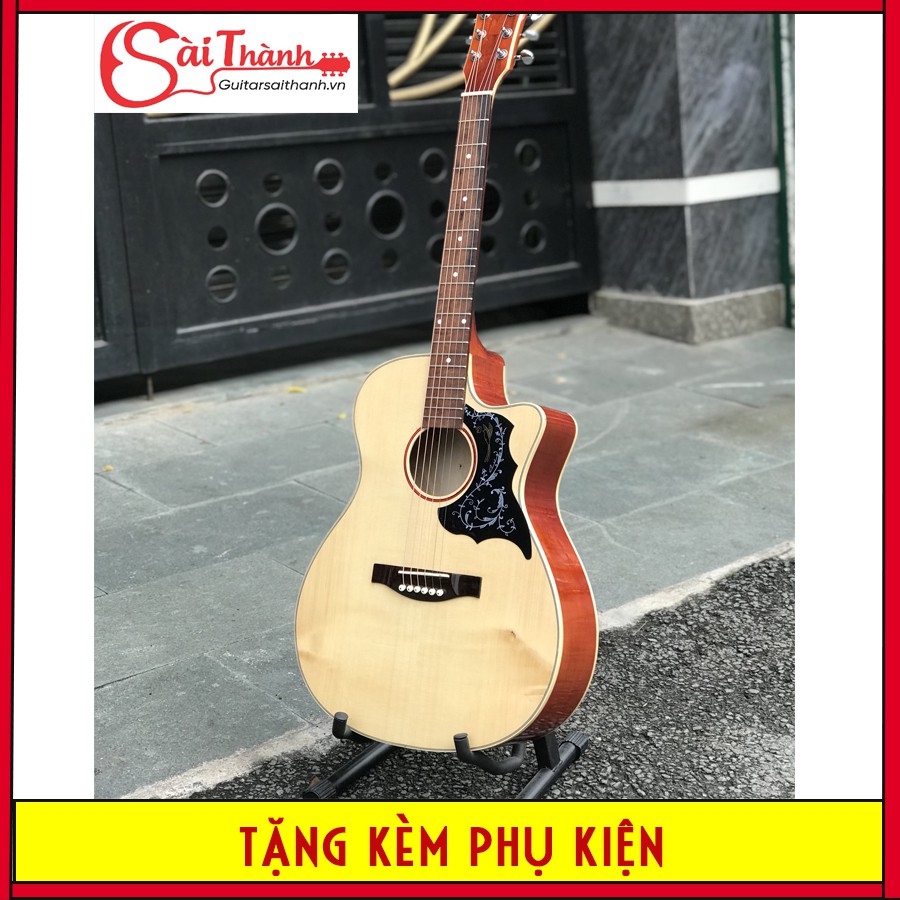 Đàn guitar acoustic có ty chỉnh STTY851 (Màu gỗ tự nhiên)