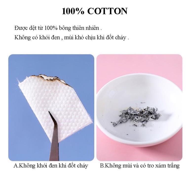 ❤️ Khăn Mặt Khô Dùng 1 Lần 100% Bông Tự Nhiên - Cuộn Khăn Mặt Tẩy Trang, Lau Mặt Khô, Ướt ❤️
