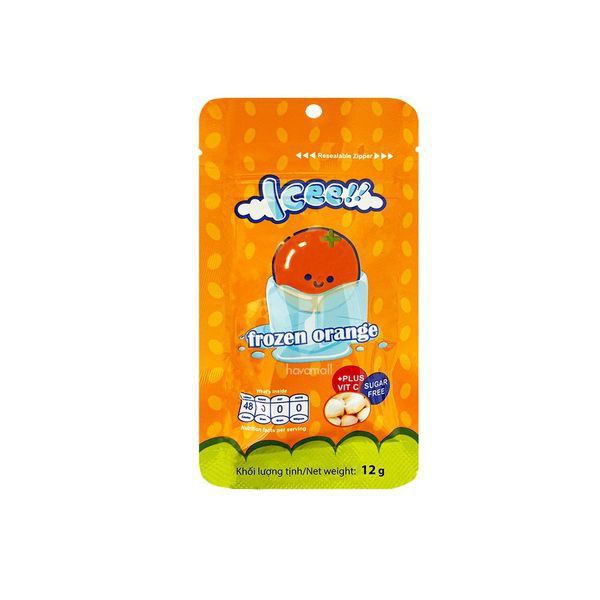 (2 vị) Kẹo ngậm bạc hà Icee Frozen 12gr