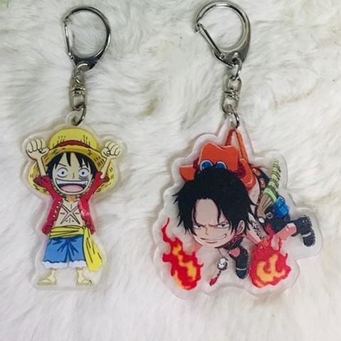 Móc khóa One Piece mica trong Đảo hải tặc quà tặng xinh xắn dễ thương anime chibi