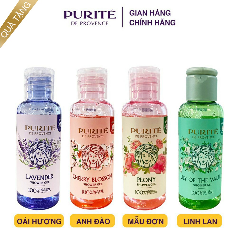 Combo 4 chai Sữa tắm Purite 60g/chai (mùi ngẫu nhiên) | BigBuy360 - bigbuy360.vn