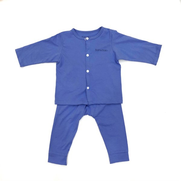 Bộ quần áo trẻ em Bama Babi Basic Tím cúc giữa Boy T819 Sale xx%