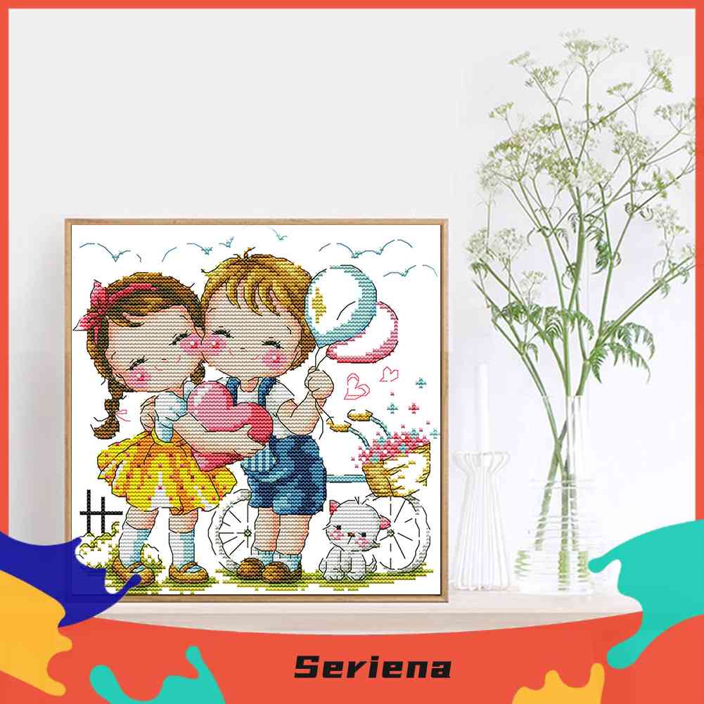 Bộ Tranh Thêu Chữ Thập 14CT Tự Làm Hình Tình Yêu Của Chúng Tôi