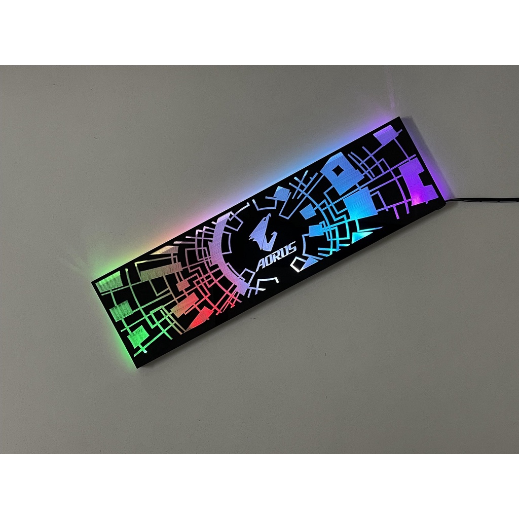 Cover Che Nguồn Máy Tính Led RGB Đồng Bộ Hub Và Mainboard(3Pin 5V) - Họa Tiết Vector Công Nghệ và Logo Các Hãng