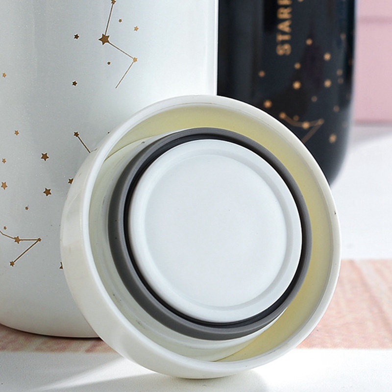 Cốc giữ nhiệt cà phê hình quả trứng mini hình bầu trời sao Món quà dễ thương cho người thân yêu