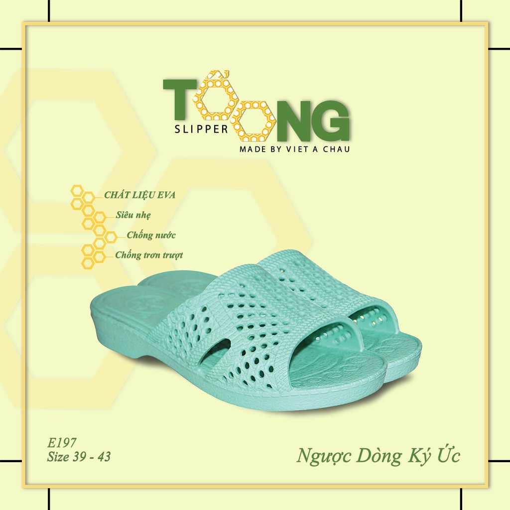 Dép Tổ Ong Tết Nhâm Dần 2022 Siêu Bền, Siêu Nhẹ, Chống Trơn Trượt, Đế Dày 3,5cm Hàng Chất Lượng Cao