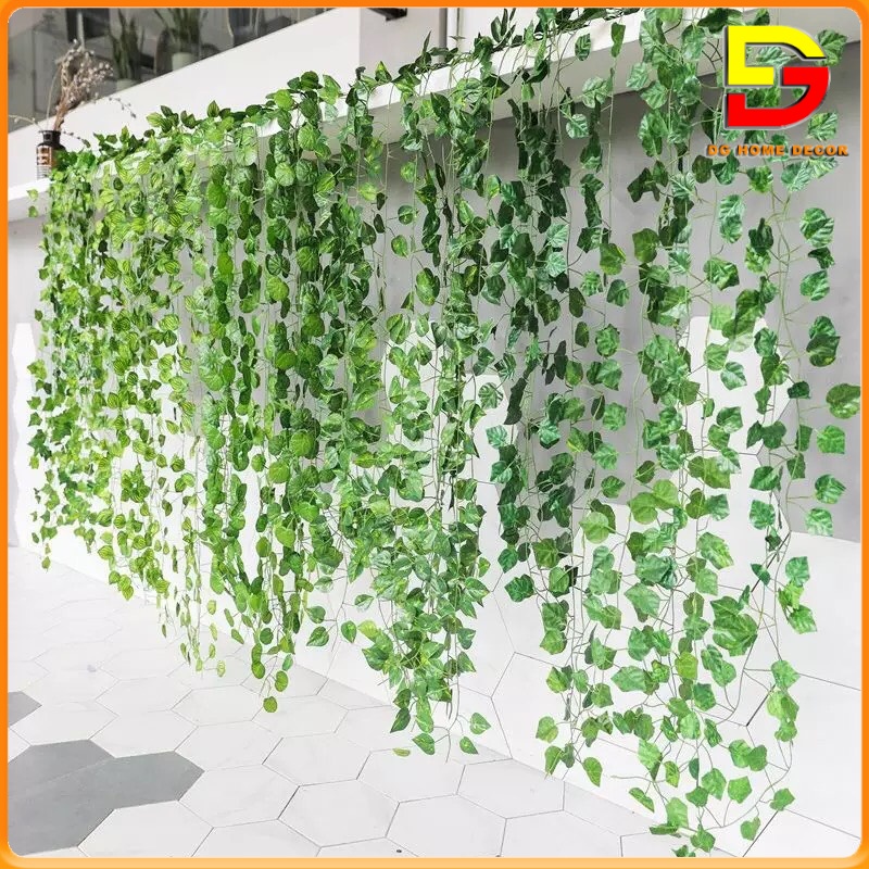 Set 12 Dây Lá Giả Dây Leo Treo Tường Trang Trí Nhà Cửa Decor Sự Kiện Dài 2m3 DG-77