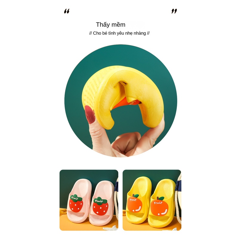 Dép Đi Trong Nhà / Ngoài Trời Họa Tiết Trái Cây Dễ Thương Xinh Xắn Ttc030