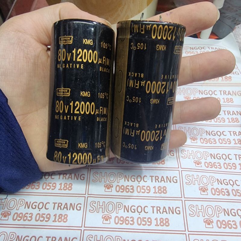 Tụ Lọc Nguồn 12000m -80V  - Giá 1 Tụ