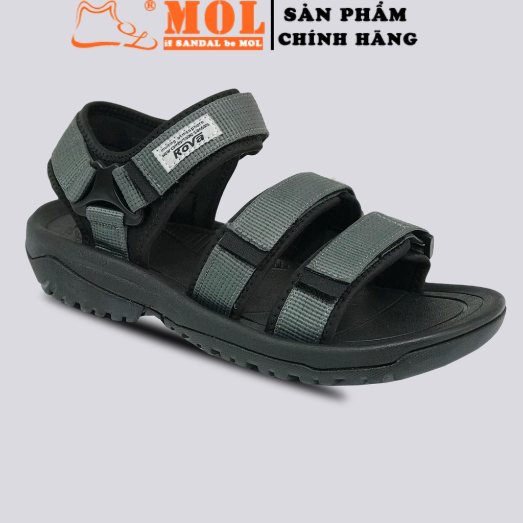 Sandal nam 3 quai ngang dán xé hiệu Rova RV183-1G