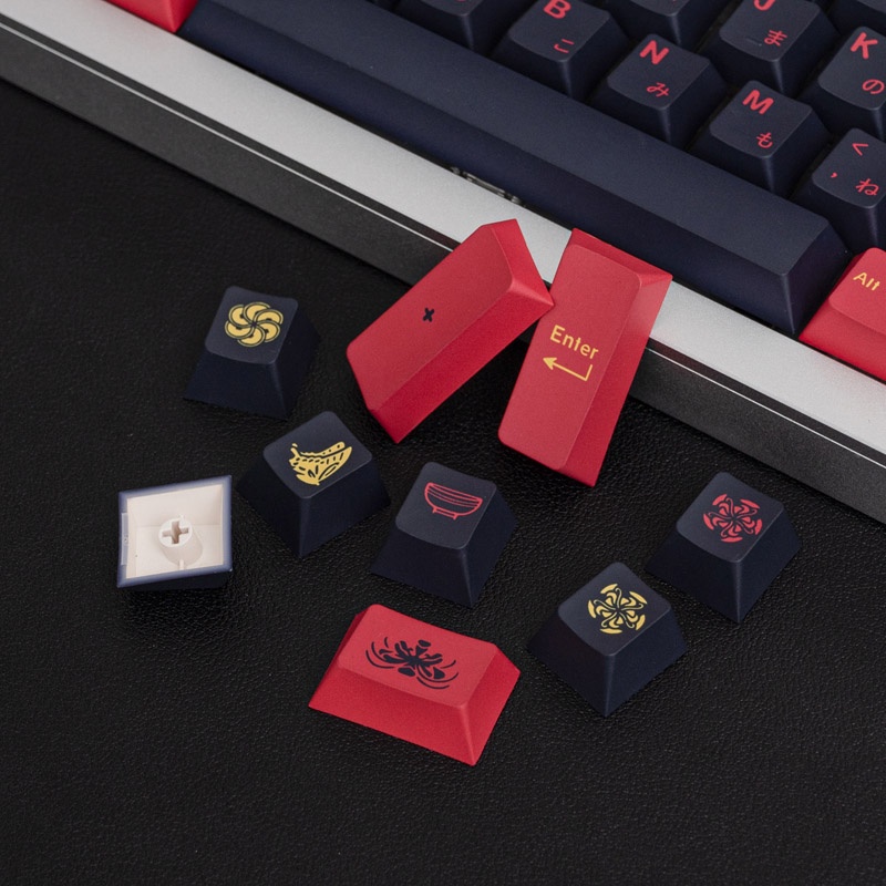 Nắp Đậy Bàn Phím Cơ Gmk Higanbana 130 Pbt In Chữ Tiếng Anh Cá Tính Tùy Chỉnh Cho Bàn Phím Cơ 61 / 64 / 68 / 75