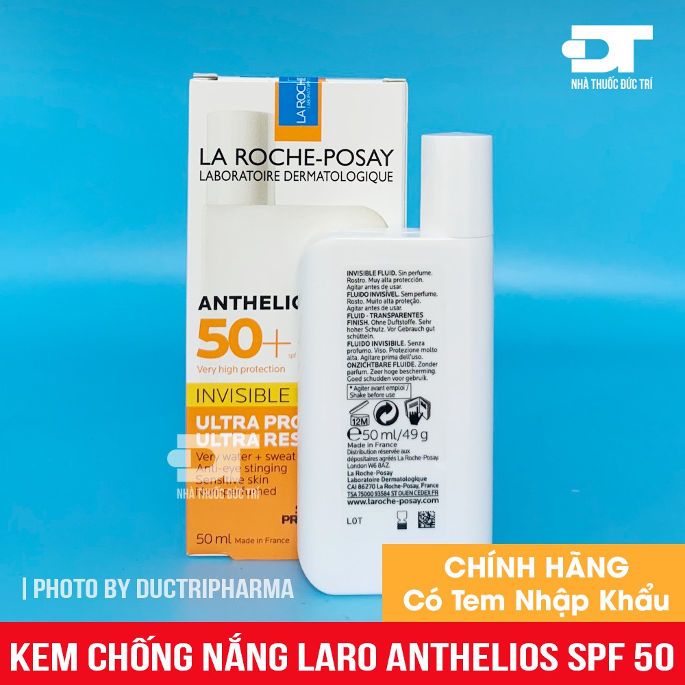 [CHÍNH HÃNG] Kem chống nắng La RochePosay Anthelios Shaka Fluid SPF 50+ 50ml