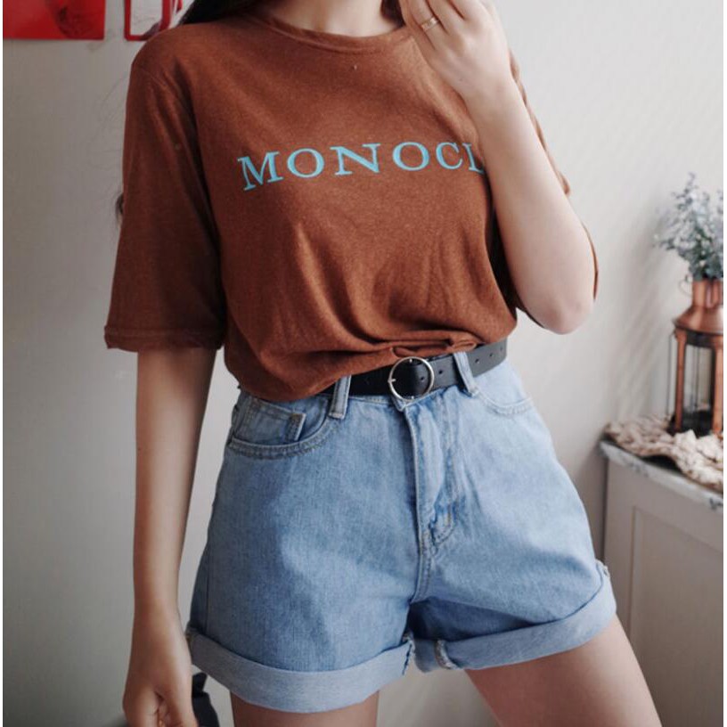 Quần ngắn denim phối nút thiết kế đơn giản hợp thời trang | BigBuy360 - bigbuy360.vn