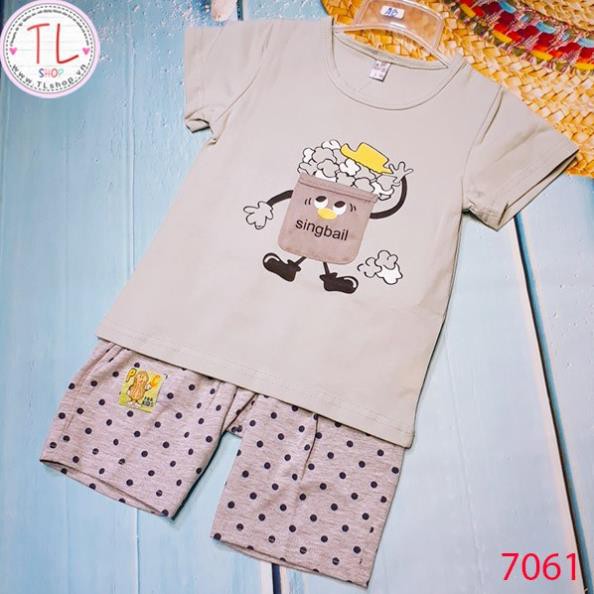 Thời Trang Trẻ Em -Set đồ bộ họa tiết quần chấm bi  – Quần Áo Bé Trai - Bộ Bé Trai - Quần Áo Bé Gái - Bộ Bé