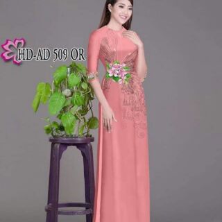 Vải áo dài in 3D cả bộ