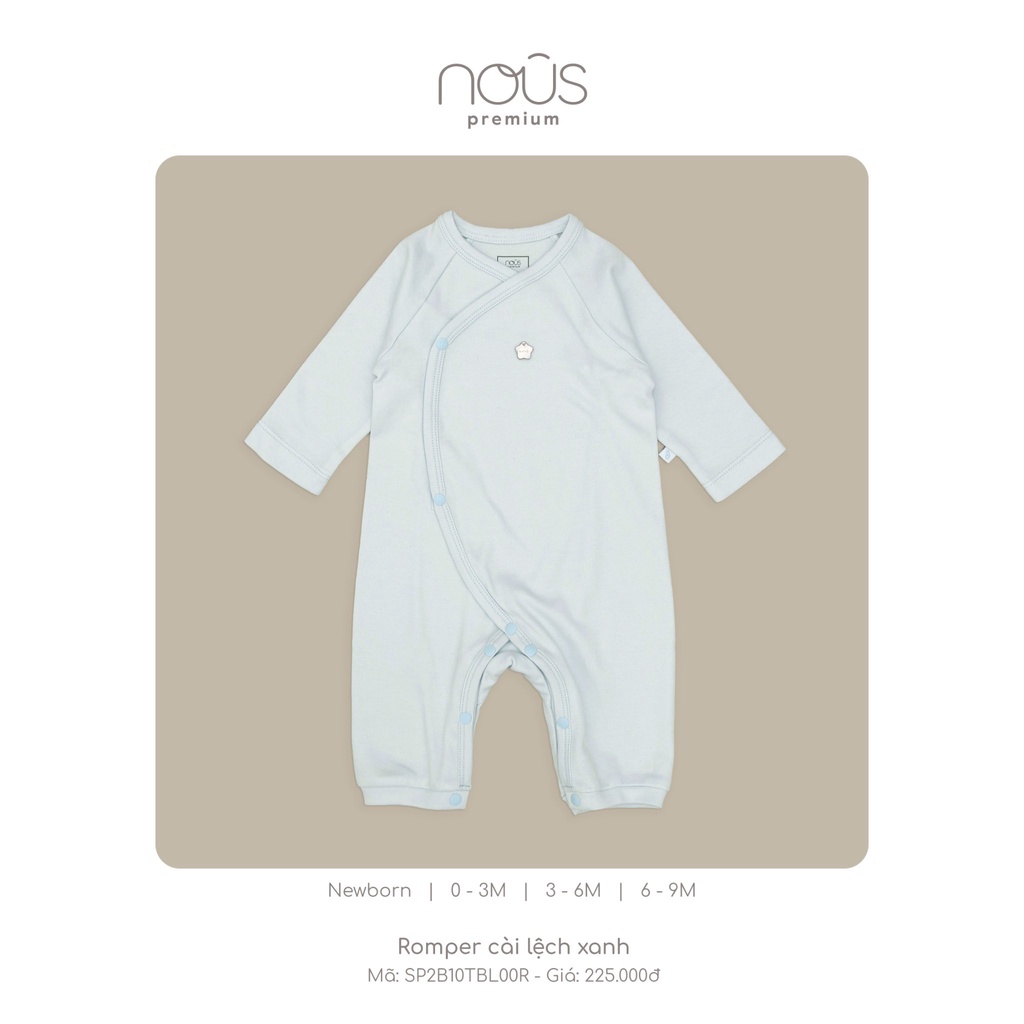 Bộ quần áo liền tất nu petit mềm mát, thấm hút tốt bé trai, bé gái từ 0 đến 6 tháng đủ màu - Nous Bình Dương Bipbipstore