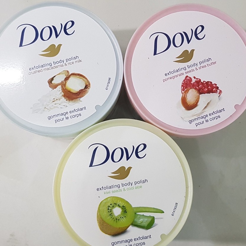 Kem Tẩy Tế Bào Chết, Tẩy Da Chết Body DOVE Exfoliating Body Polish 298g