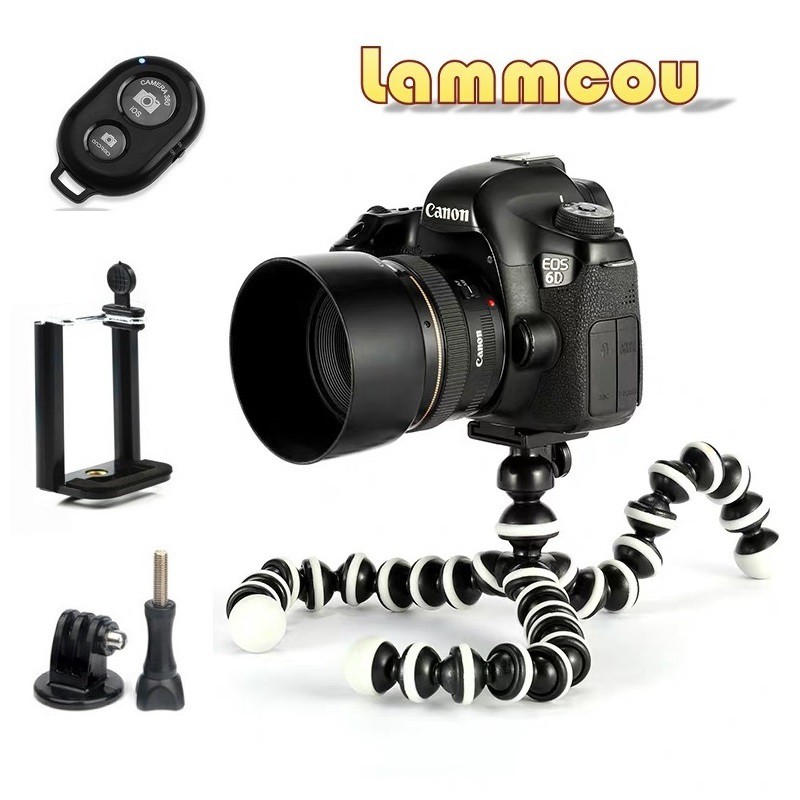 Lammcou Octopus Flexible Mini Tripod compatible with GoPro Smartphone Camera