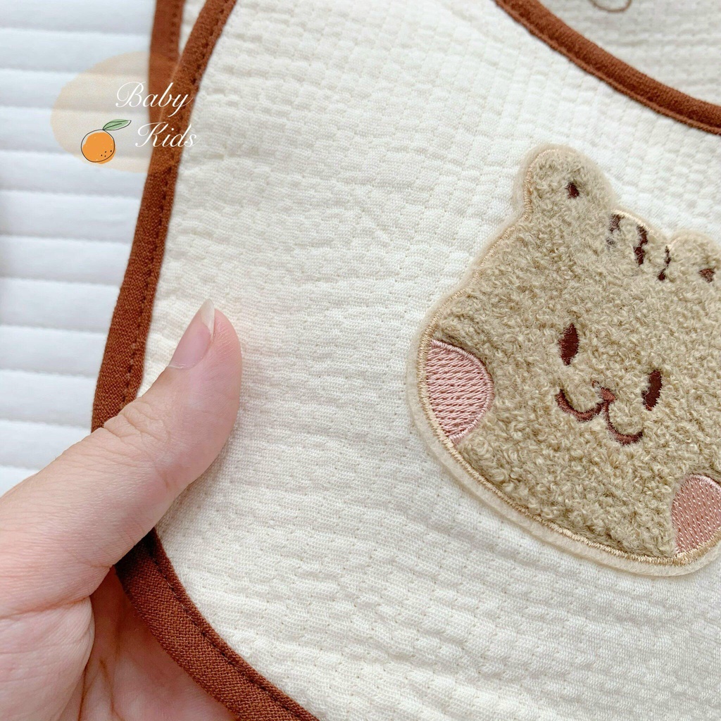 Set 2 yếm tròn Bunny chất cotton