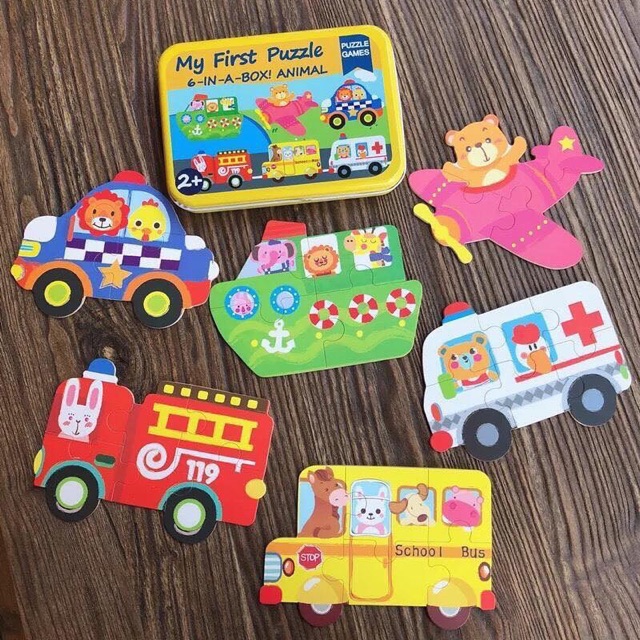 5 hộp Đồ chơi xếp hình Puzzle