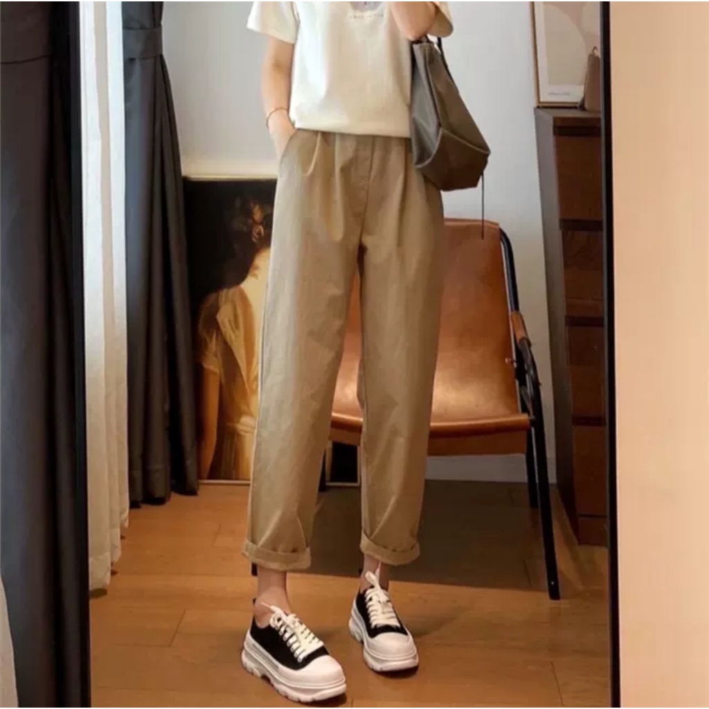 50-105kg Quần Baggy Nam Nữ KAKI thời trang BIGSIZE Sói Store 3 màu