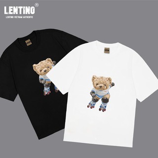 áo phông nam gấu patin 100% cotton 4 chiều lentino