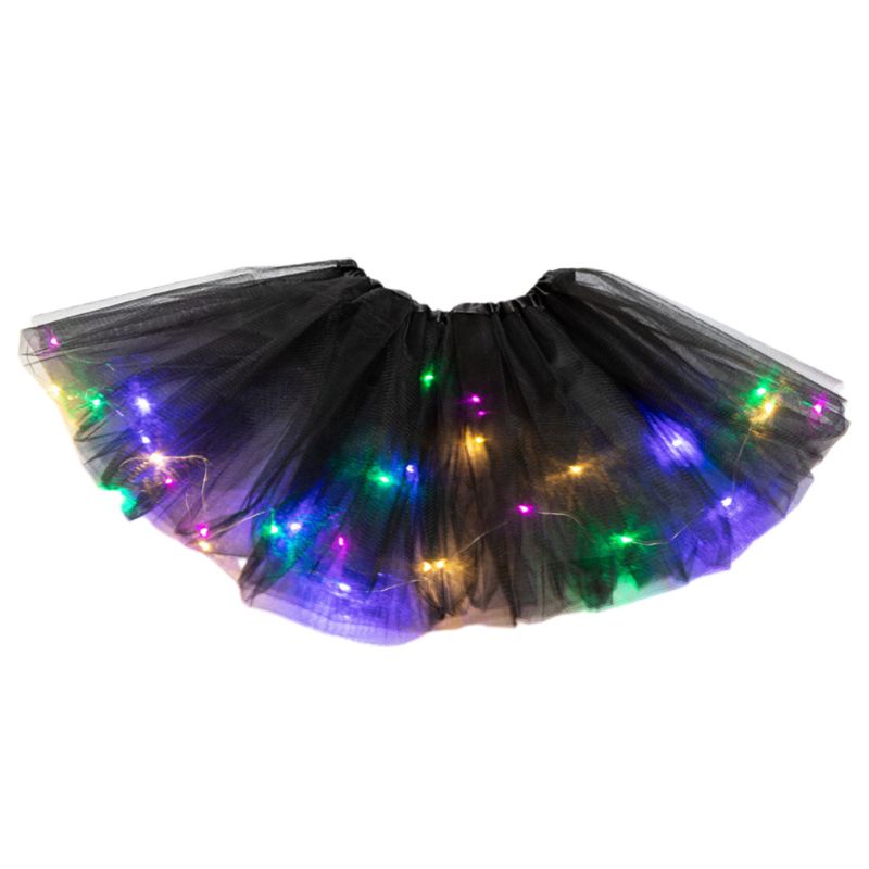 Chân Váy Xòe Nhiều Màu Sắc Có Đèn LED Xinh Xắn Cho Bé Gái