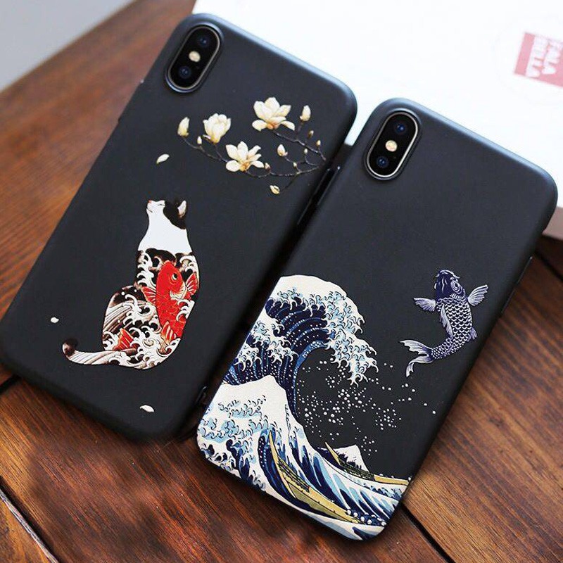 ốp lưng in hình mèo 3d dễ thương cho iphone xs/xr/7plus/8/6s/7/8plus/x | BigBuy360 - bigbuy360.vn