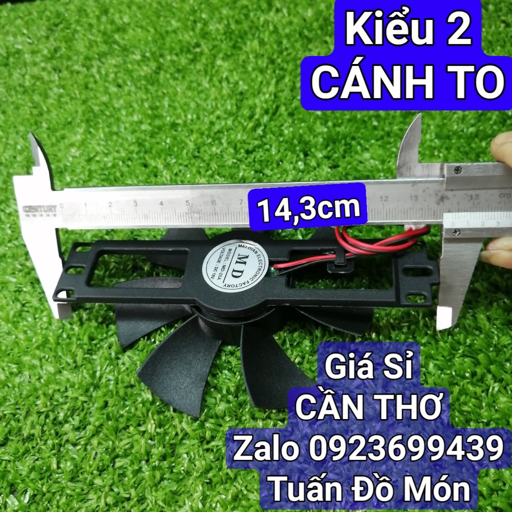 Quạt bếp từ, bếp hồng ngoại 18v to - bé phụ kiện phụ tùng linh kiện chính hãng