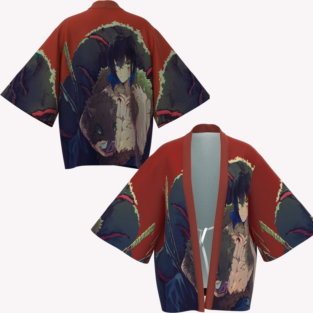 ✈COD✈ Demon Slayer áo choàng / Trang phục đóng vai trẻ em / Áo khoác kimono dành cho người lớn