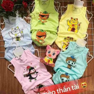 (Tặng Quần Đùi) SET 5 BỘ CHÍP BÉ TRAI, BÉ GÁI