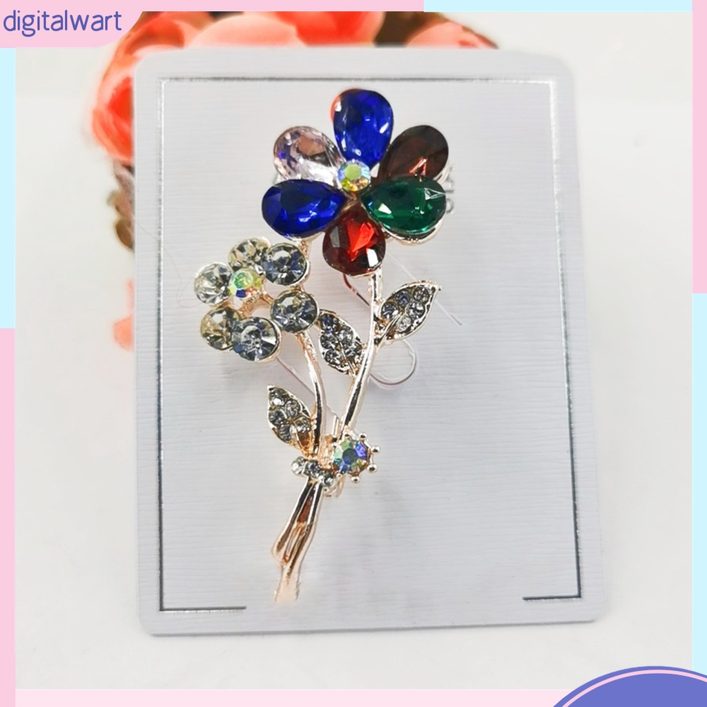 Ghim Cài Áo Hình Hoa Đính Đá Phong Cách Hàn Quốc Thanh Lịch
