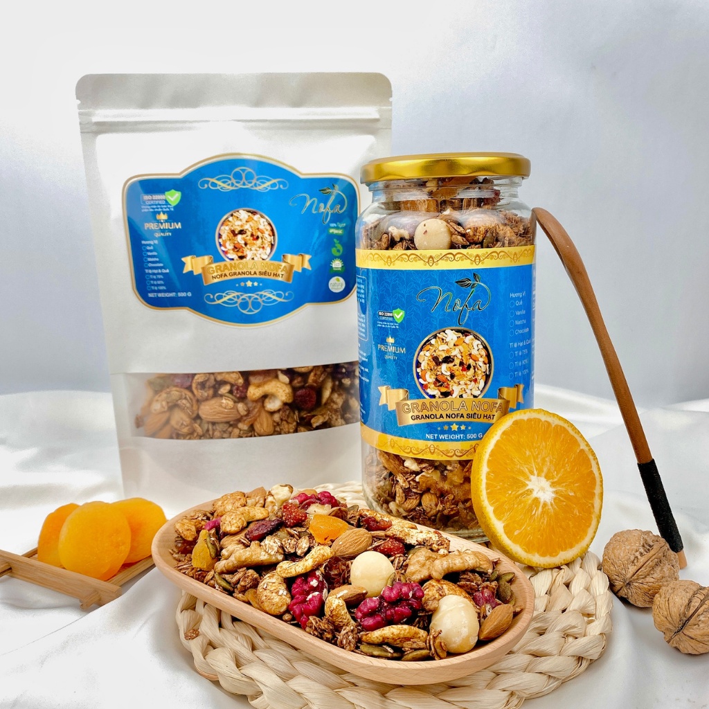 Granola ăn kiêng PH Food 500g Ngũ cốc Granola  giúp thân hình khỏe đẹp, thon gọn và săn chắc