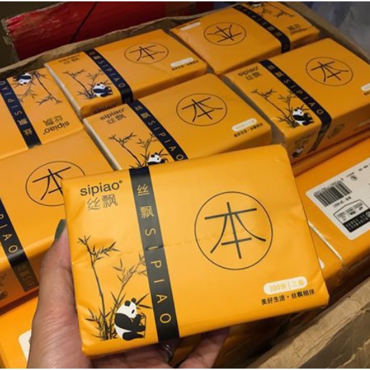 Thùng 30 Gói Giấy ăn gấu trúc Siêu Dai