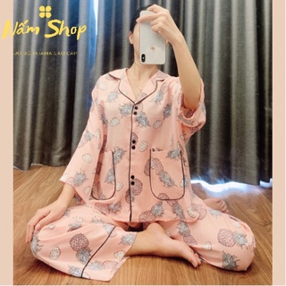 <Big Size> Đồ Bộ Pijama Cánh Dơi Lụa Mango Siêu Đẹp