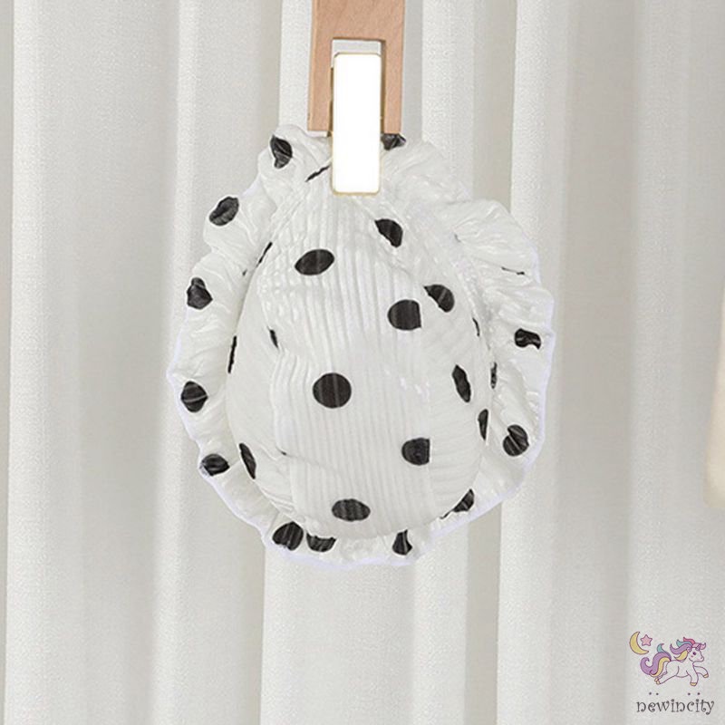 Bộ Đồ Bơi Cổ Búp Bê Kèm Mũ Họa Tiết Chấm Bi Phong Cách Hàn Quốc Cho Bé Gái