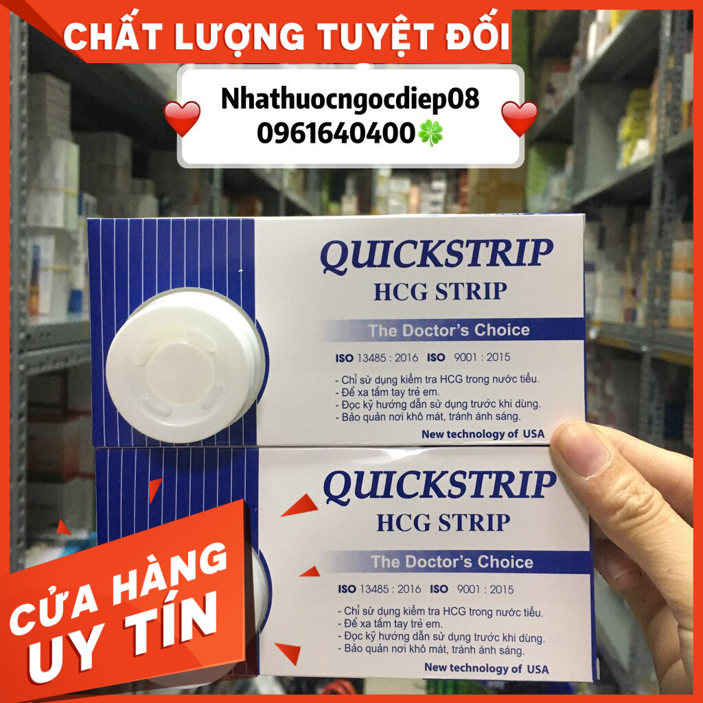 [CHÍNH HÀNG]Que Thử Thai Quickstrip Phát Hiện Thai Sớm