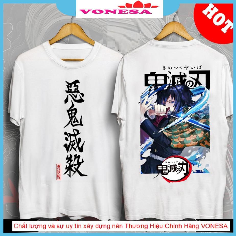 Áo thun Kimetsu no Yaiba Giyuu thủy trụ | Áo thun Tomioka Giyuu Demon Slayer đẹp KY27 ( HÌNH .T.H.Ậ.T.)