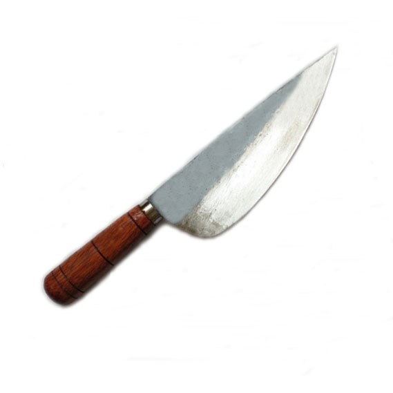 Dao thái nhọn - Dao bầu bản 6cm chuôi gỗ lim thép nhíp xe ô tô
