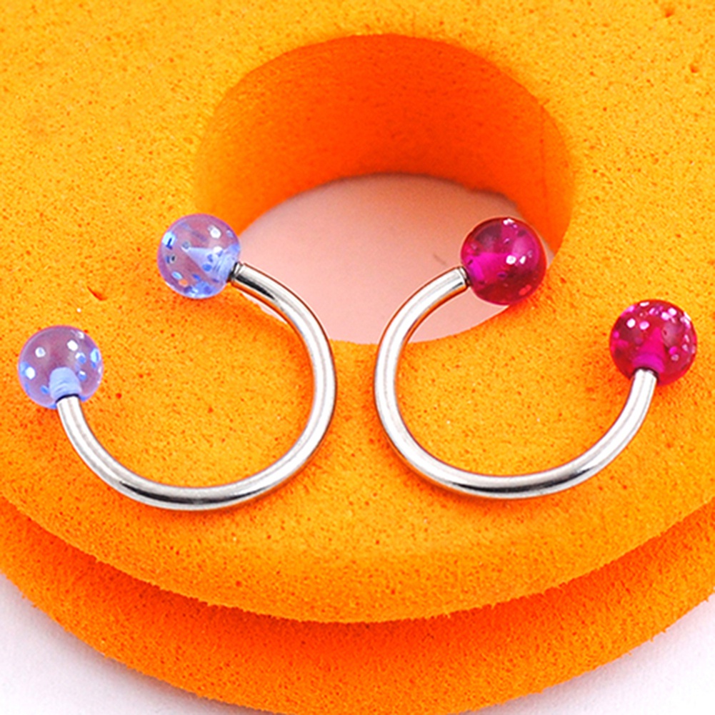 Set 7 Khuyên Mũi / Môi / Tai / Mũi 16G Bằng Thép Không Gỉ